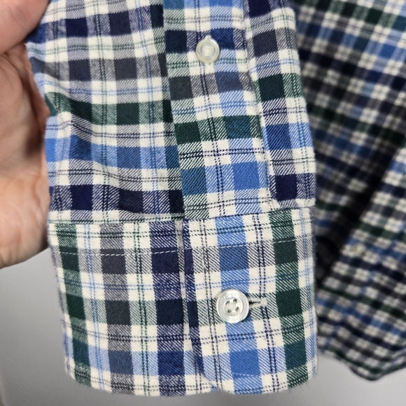 Vineyard Vines Slim Fit Whale Shirt Long Sleeve Button Down Flannel Size Medium - Picture 8 of 13